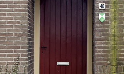 Detail voorzijde pand