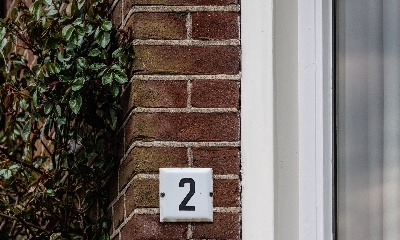 Detail voorgevel villa