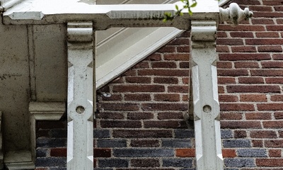 Detail voorgevel villa