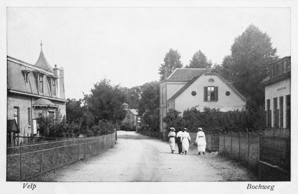 Achtsprong gezien vanaf Bosweg ca 1910