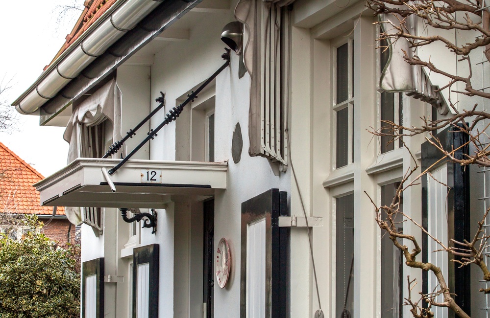 Detail zijgevel villa - 2016