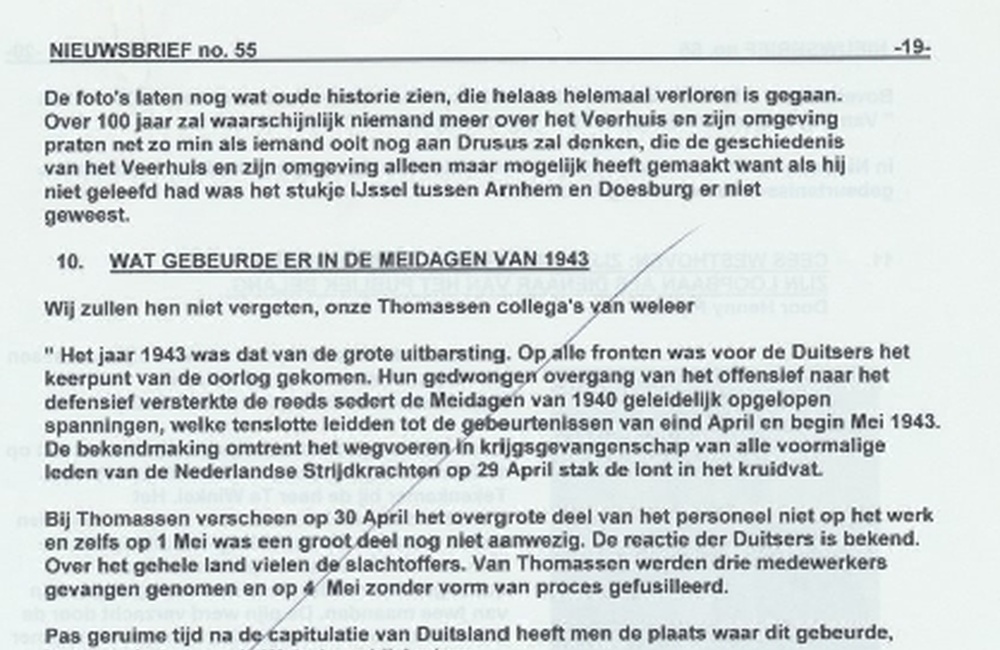 Een stukje geschiedenis van het dorp Rheden door Henk Aalders Nieuwsbrief 55 Thomassen 5