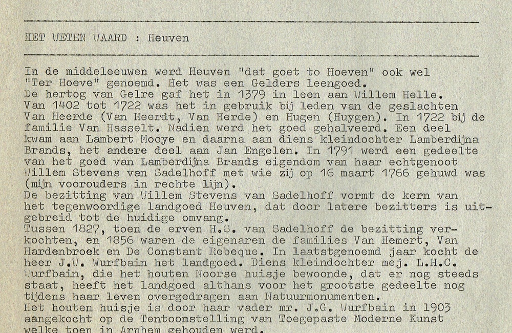 Landgoed Heuven - 1983