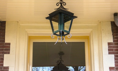 Detail ingangsportiek