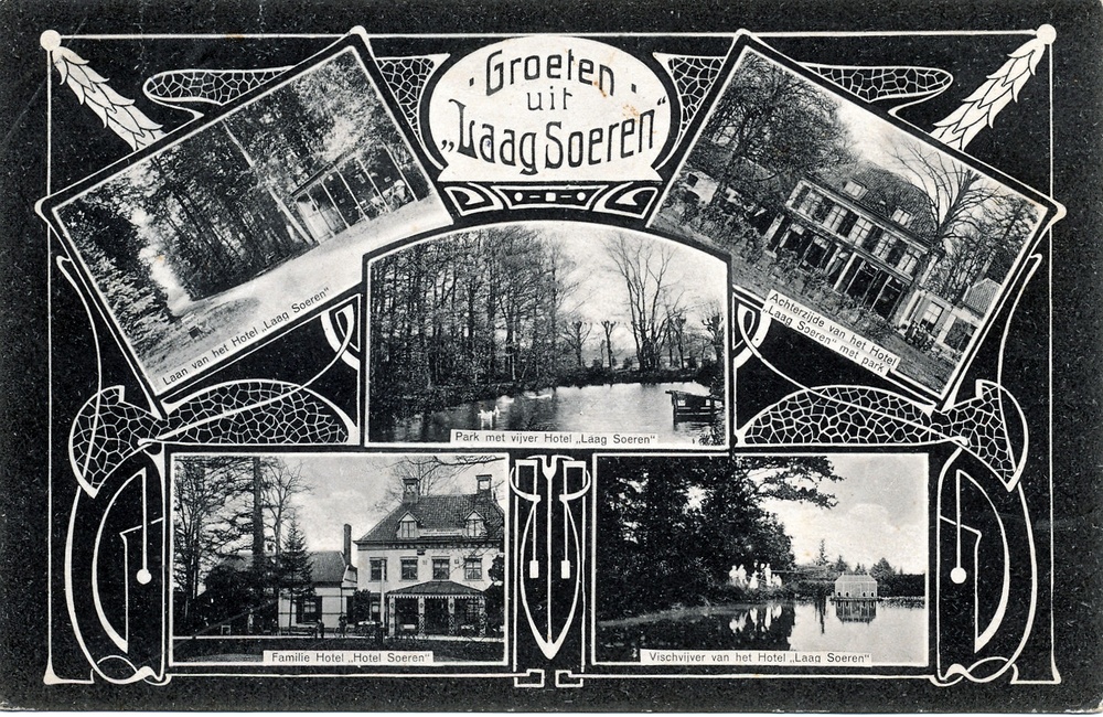 Hotel Laag Soeren kaart uit 1903