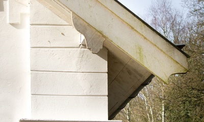 Detail voorgevel woonhuis