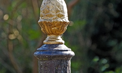 Detail hekwerk bij nr. 7a