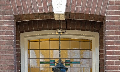 Detail voorgevel villa