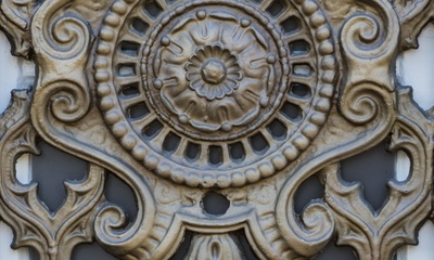 Detail deur villa