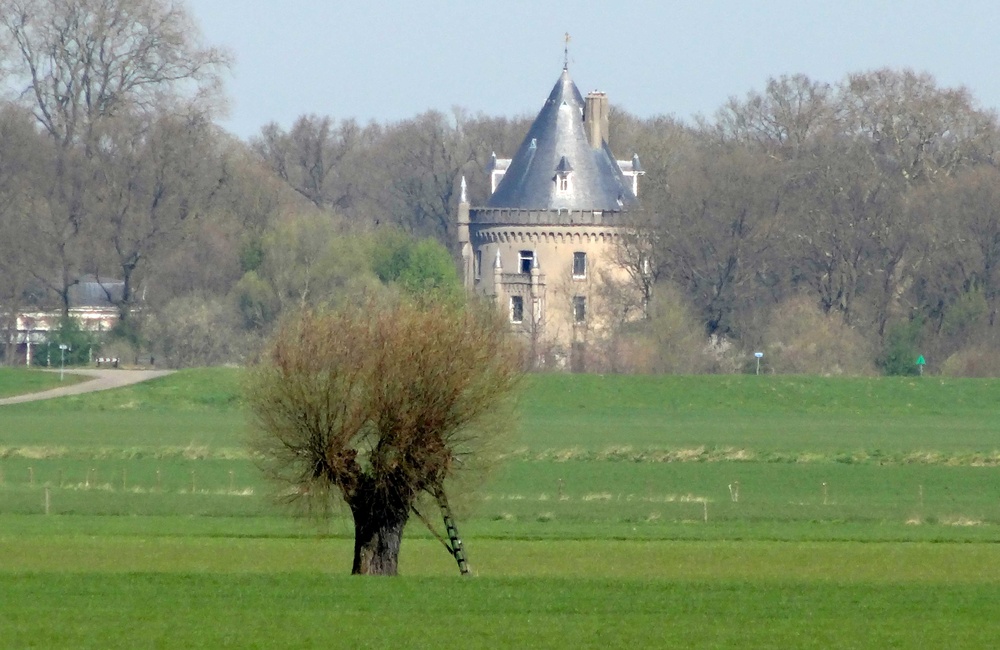 De Gelderse toren vanaf de dijk langs het Zwarte Schaar ten z. van Rha (2015)