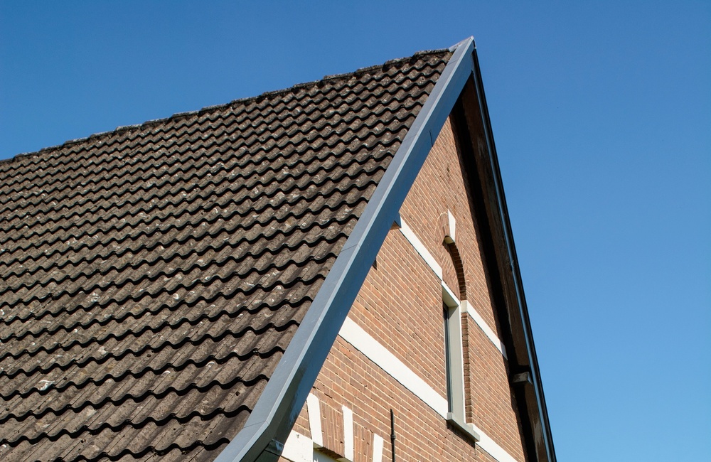 Voorgevel met diverse witgepleisterde sierplinten - 2016