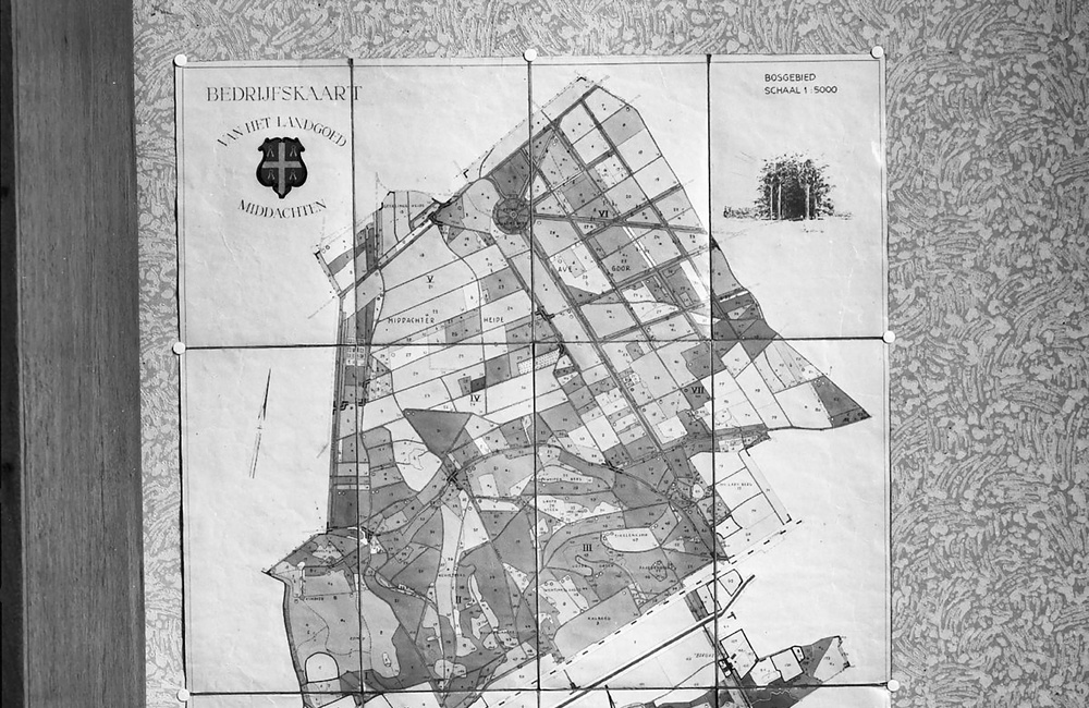 Bedrijfskaart Middachten 1963 (1978)