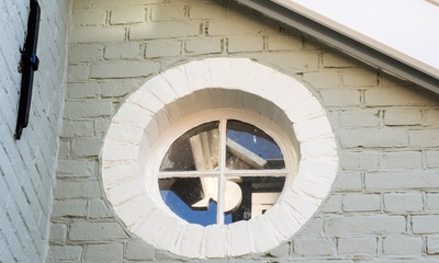 Detail gevel villa