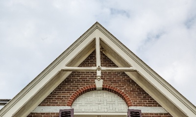 Deel voorgevel villa