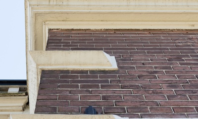 Detail gevel villa