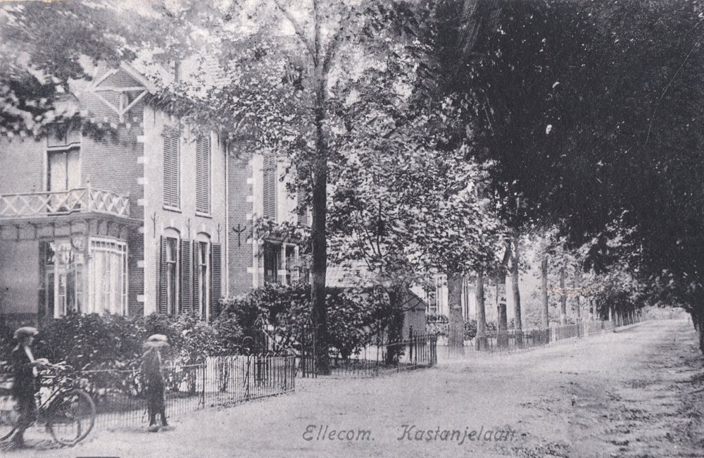 Kastanjelaan als zandweg - 1915