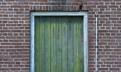 Detail achtergevel schuur