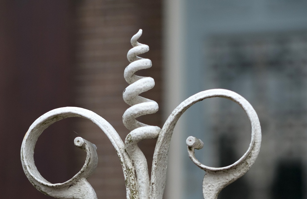Detail smeedijzeren hek - 2016
