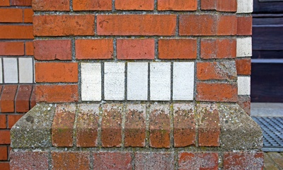 Detail voorgevel pand