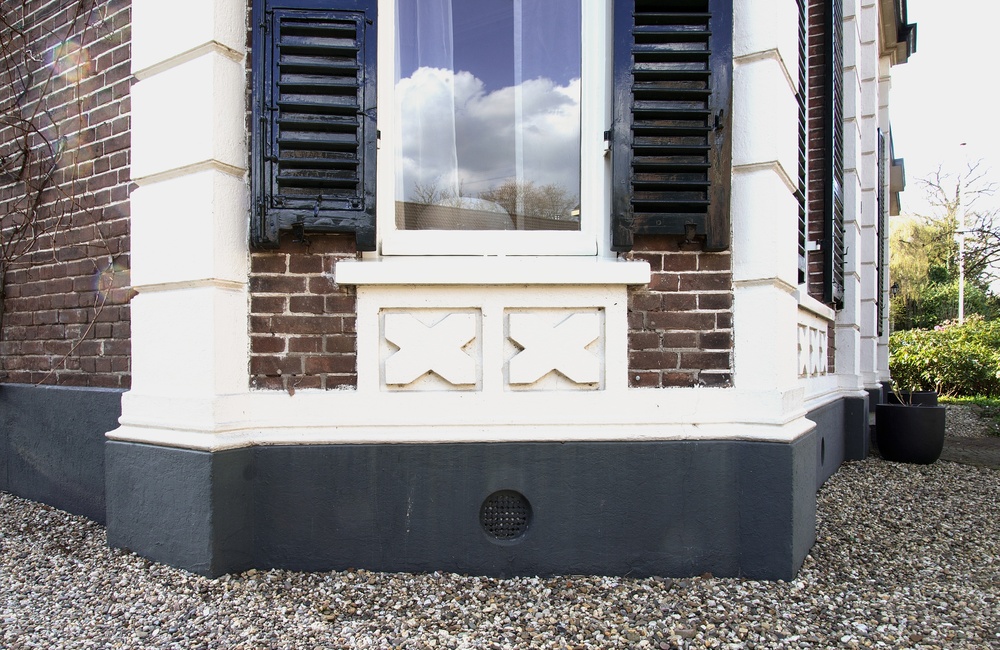 Detail linkerzijgevel Villa Hoflaan 3 - 2016