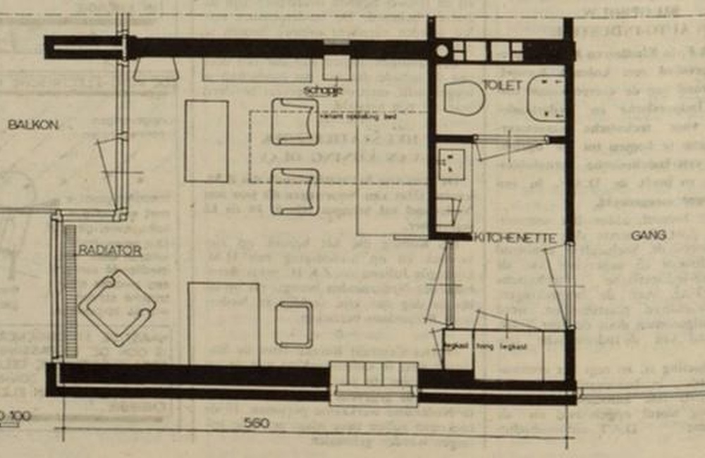 Plattegrond kamer