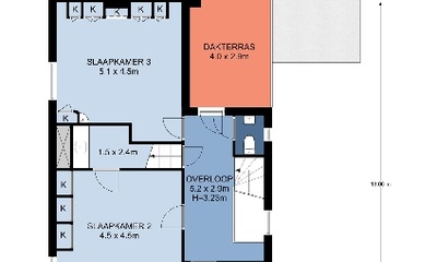 Plattegrond villa