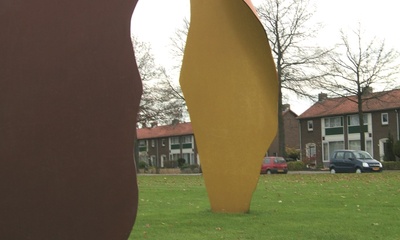 Drie sculpturen Vogelplantsoen Dieren