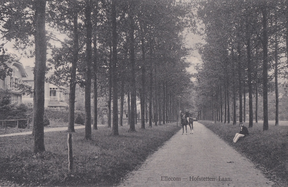 De Hofstettenlaan met ruiter - 1910