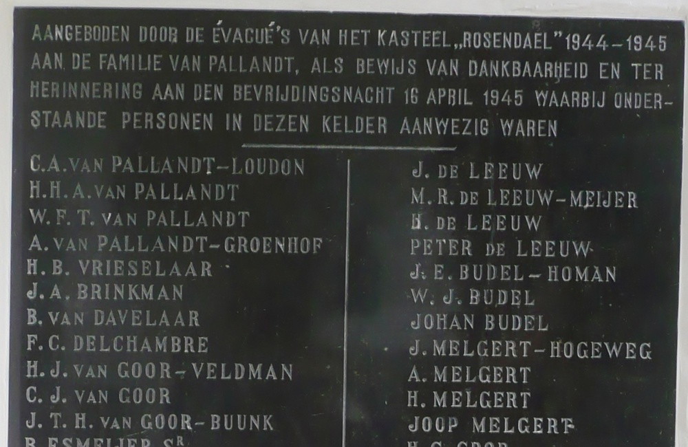 Gedenksteen in donjon