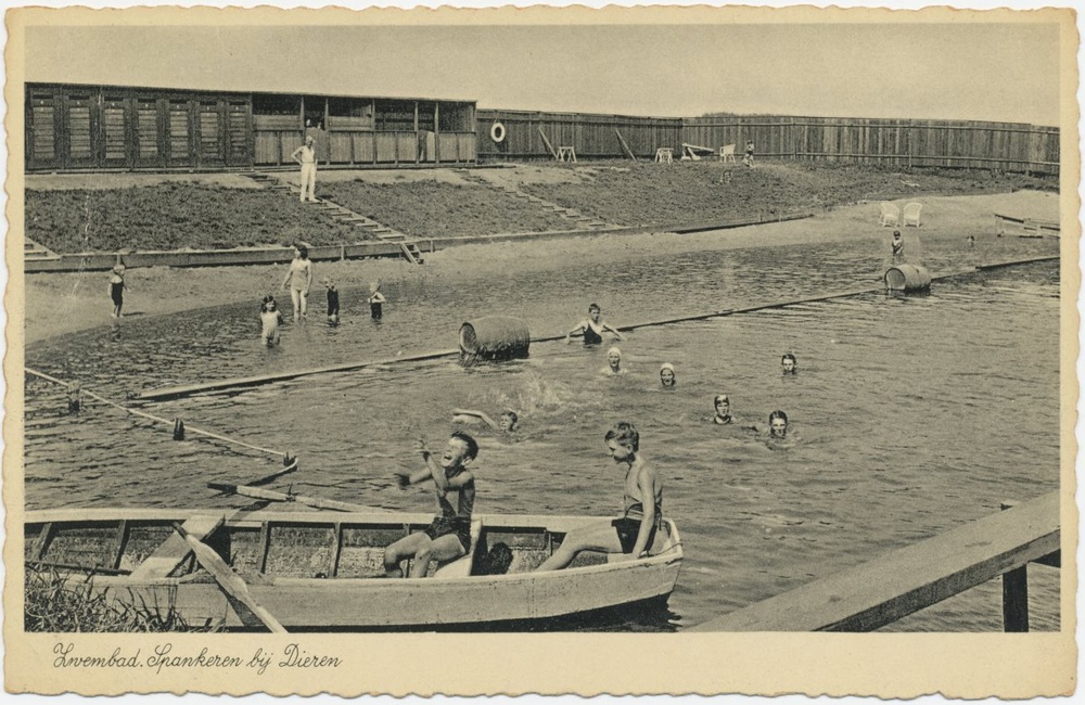 Zwembad Spankeren met badhokjes - 1935