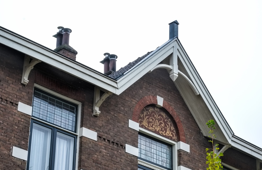 Detail voorgevel en dakgoot 2016