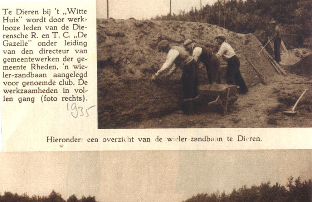 Aanleg wielerbaan - 1935