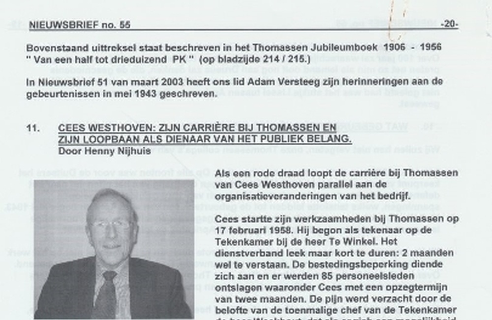 Een stukje geschiedenis van het dorp Rheden door Henk Aalders Nieuwsbrief 55 Thomassen 6
