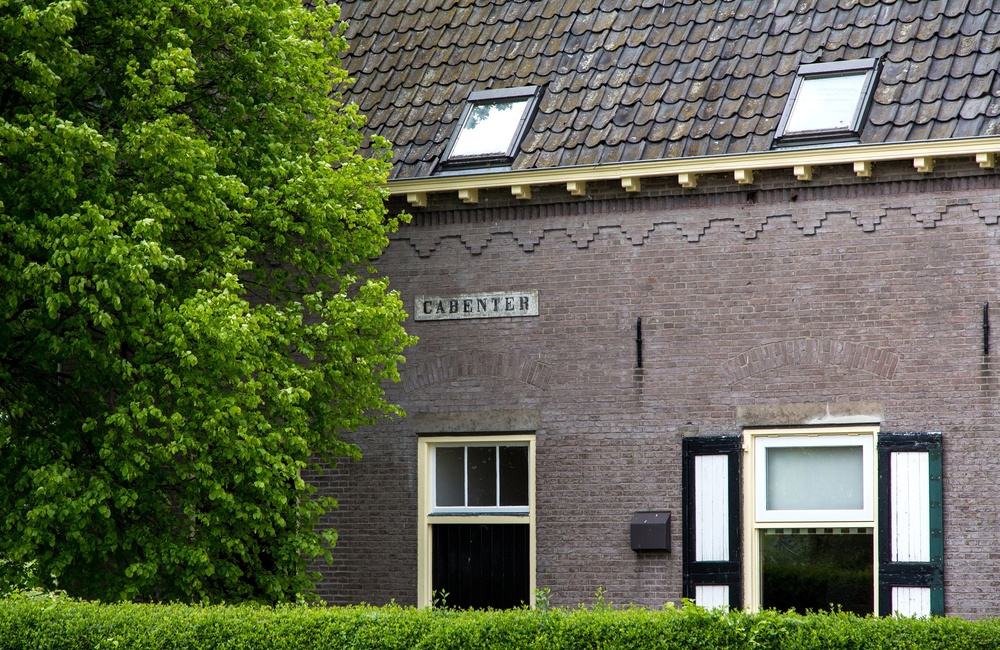 Detail voorgevel met voordeur - 2016