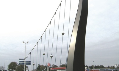 Kunstwerk Rotonde en brug Apeldoorns kanaal