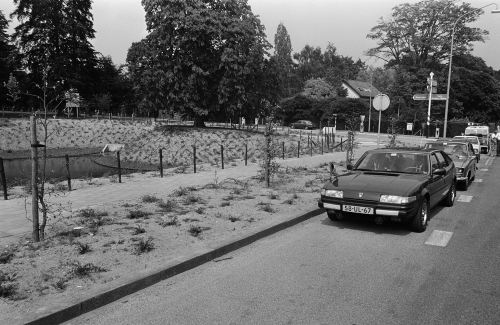 Ringallee bij bergingsvijver ca 1970