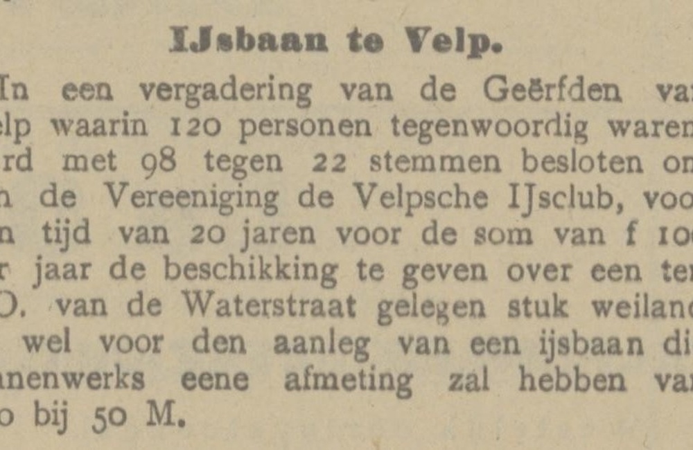 Oprichting IJsclub