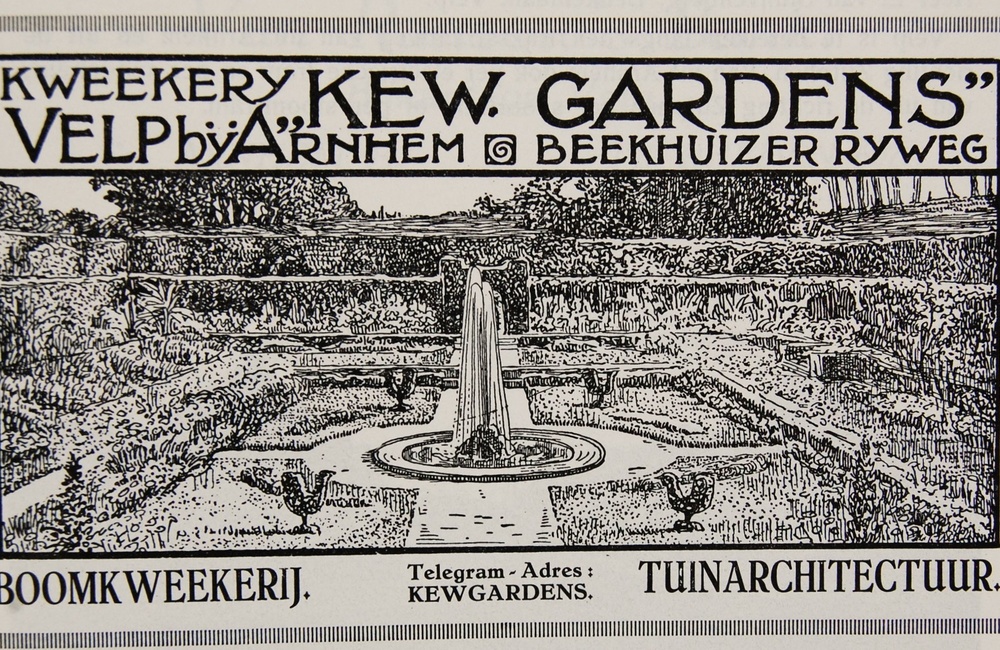 Tekening Kwekerij in reclame