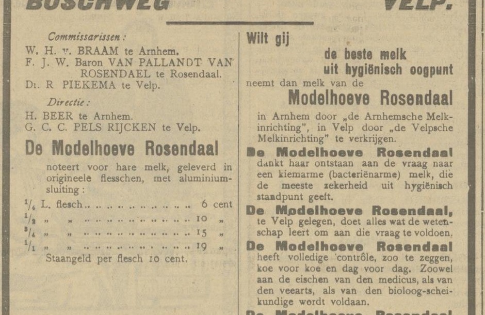 Advertentie 1914