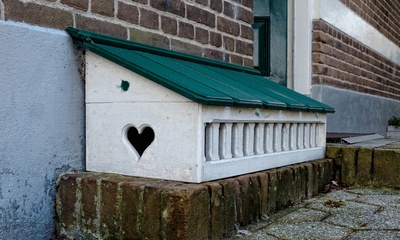 Detail gevel woonhuis