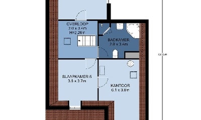 Tweede verdieeping villa