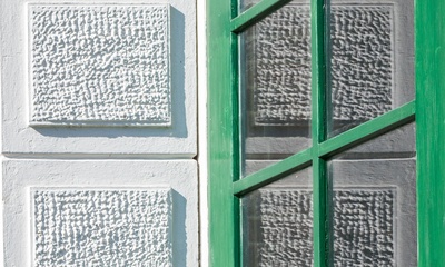 Detail voorgevel villa