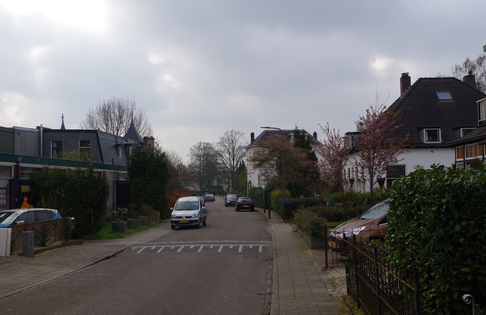 Bosweg, met rechts de modelhoeve