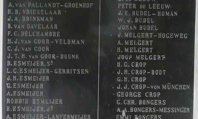 Gedenksteen WO II in kasteel Rosendael