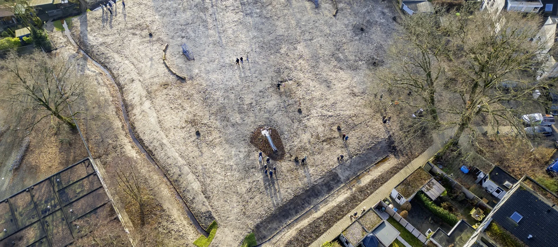 Luchtfoto sprengenkoppen Driehuizerspreng