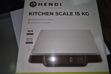 Afbeelding van Keuken weegschaal digitaal tot 15kg nieuw
