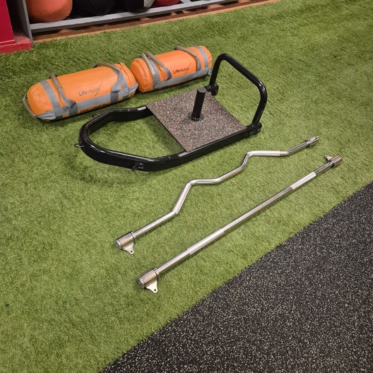 Set slede weight bags en stangen