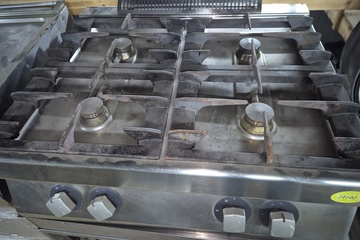 Afbeelding van gasfornuis 4 pits Zanussi tafelmodel