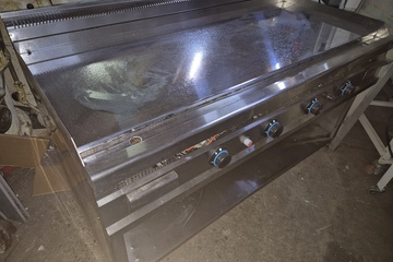 Afbeelding van grote spiegel bakplaat gas 160 cm