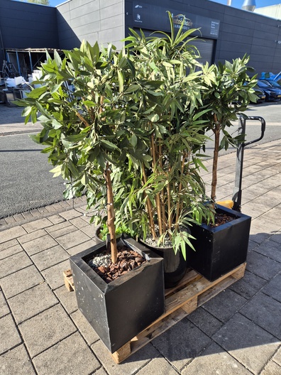 Partij kunstplanten